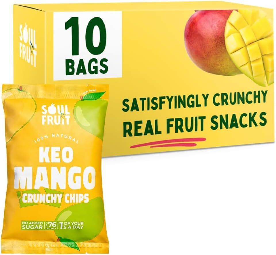 Soul Fruit - Keo Mango Chips Case 10 x 20g