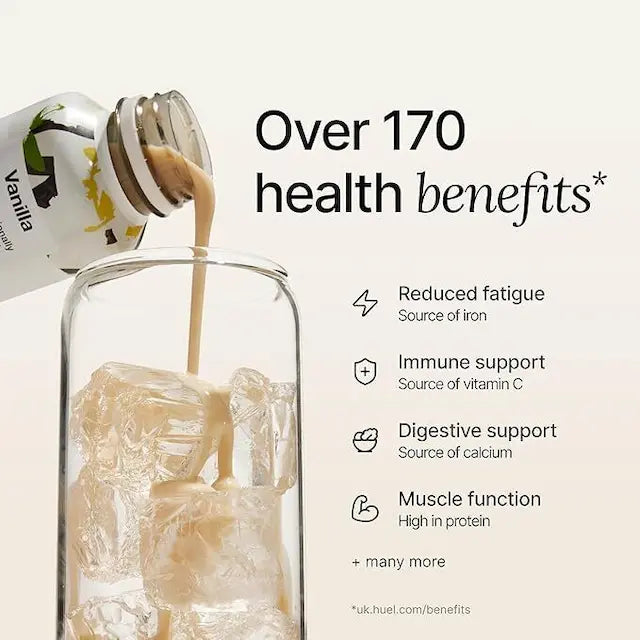 Huel White Edition RTD Meal Replacement Drink - Vanilla (500ml) X 8