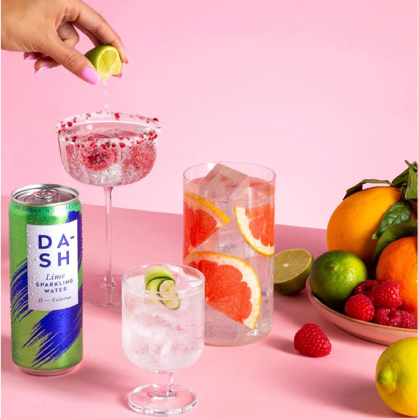 Dash Water - Lime Sparkling Water Case 12 x 330 ml
