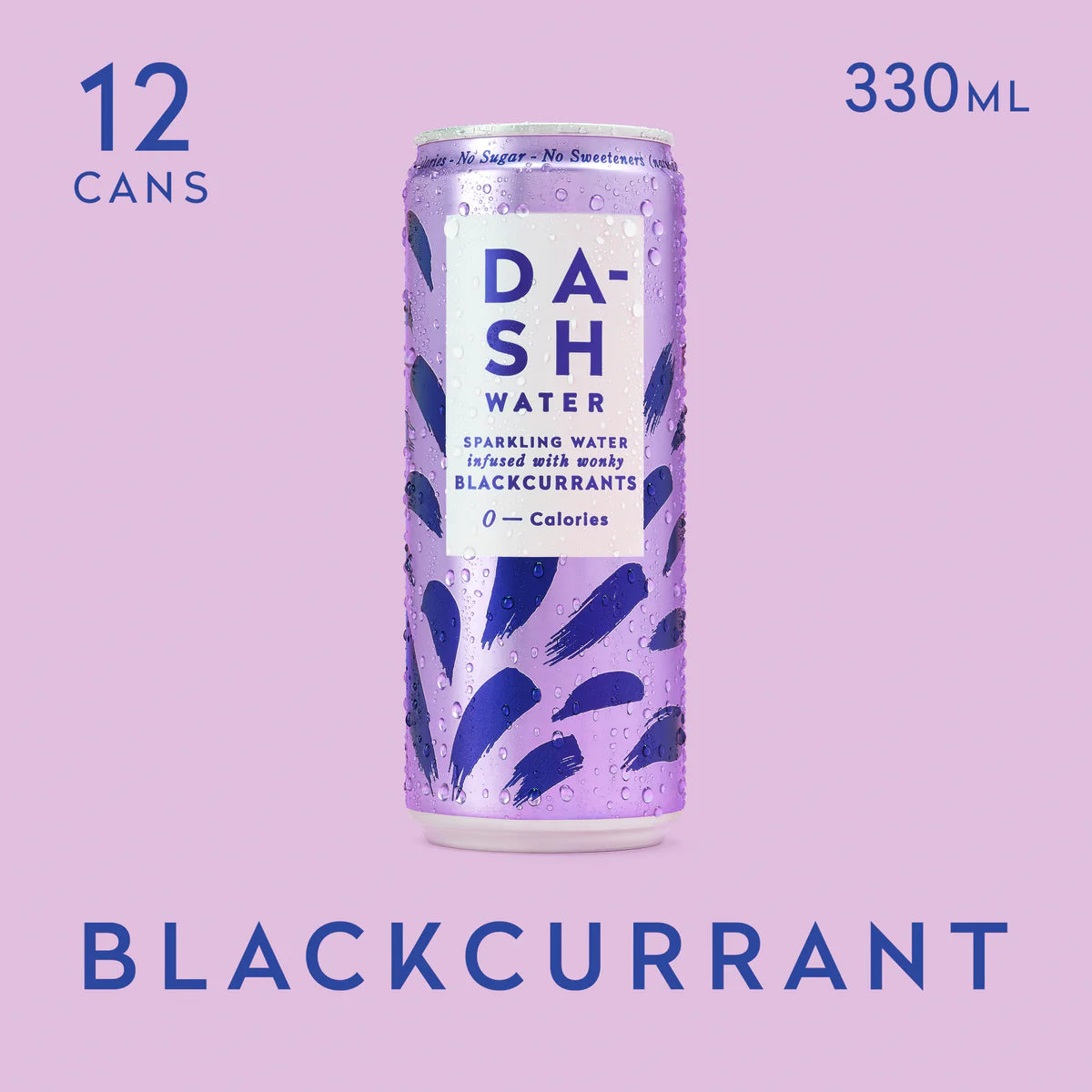 Dash Water - Blackcurrant Sparkling Water Case 12 x 330 ml – Chew & Chill