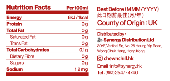 Dash Water - Raspberry Sparkling Water Case 12 x 330 ml