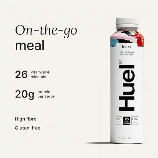 Huel White Edition RTD Meal Replacement Drink - Berry (500ml) X 8