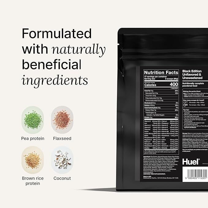 Huel - Black Edition Nutritionally Complete High-protein complete meal (Chocolate)