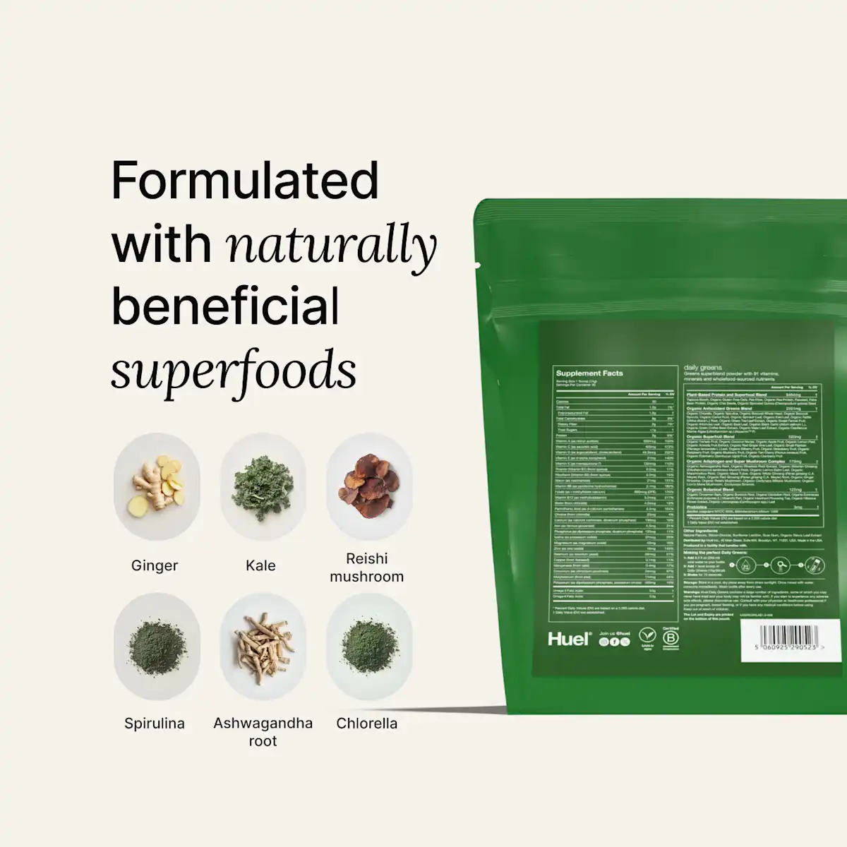 Huel - Daily Greens and super foods powder