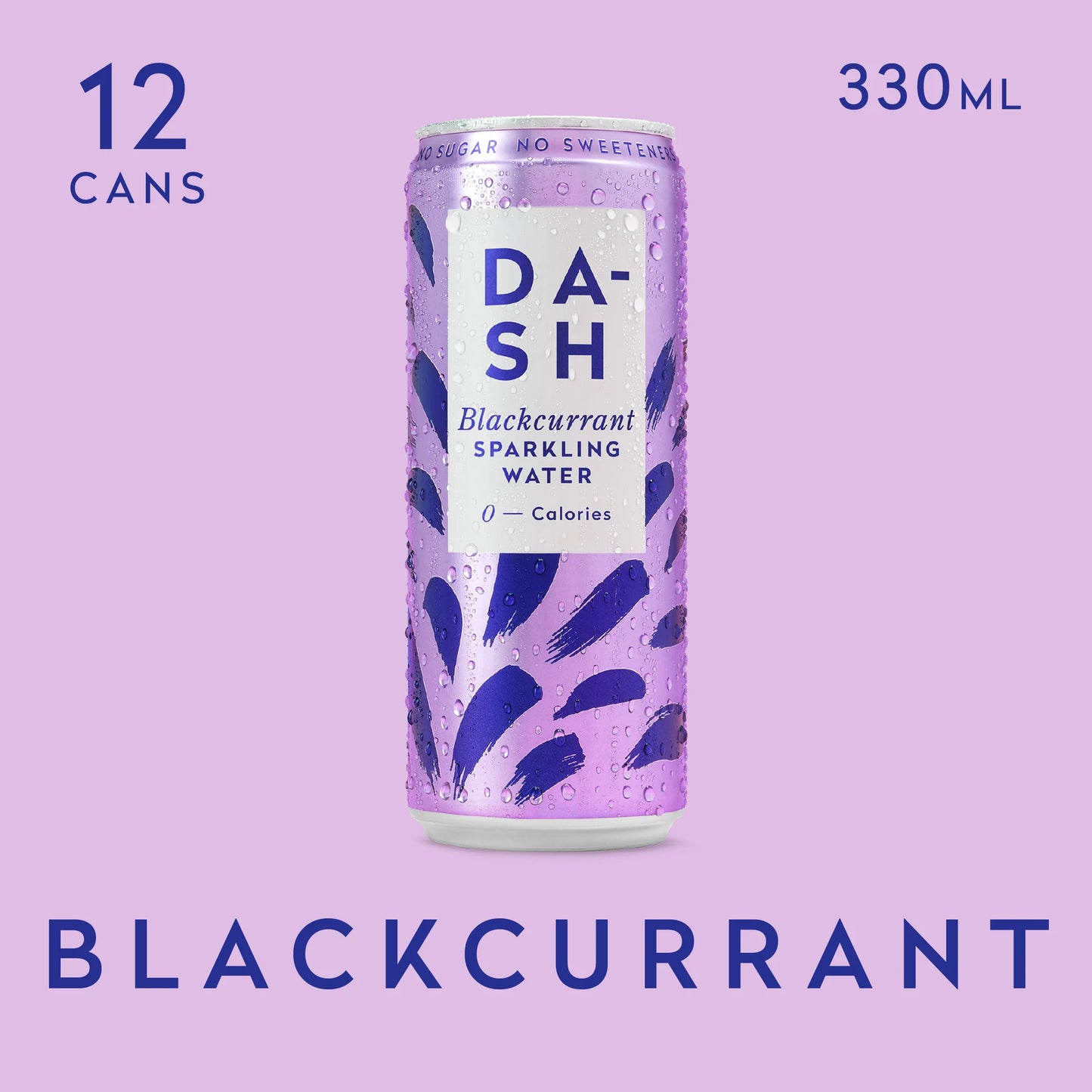 Dash Water - Blackcurrant Sparkling Water Case 12 x 330 ml