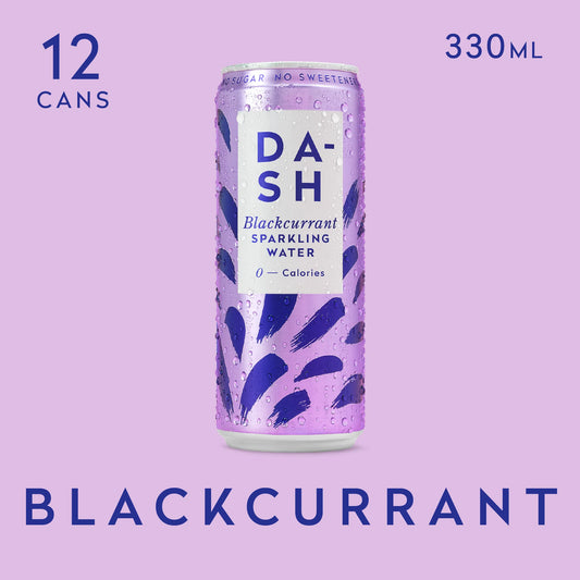 Dash Water - Blackcurrant Sparkling Water Case 12 x 330 ml