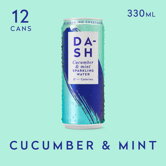 Dash Water - Cucumber Sparkling Water Case 12 x 330 ml