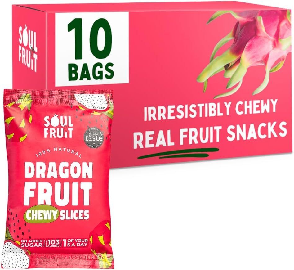 Soul Fruit - Soft Dried Dragon Fruit Case 10 x 30g