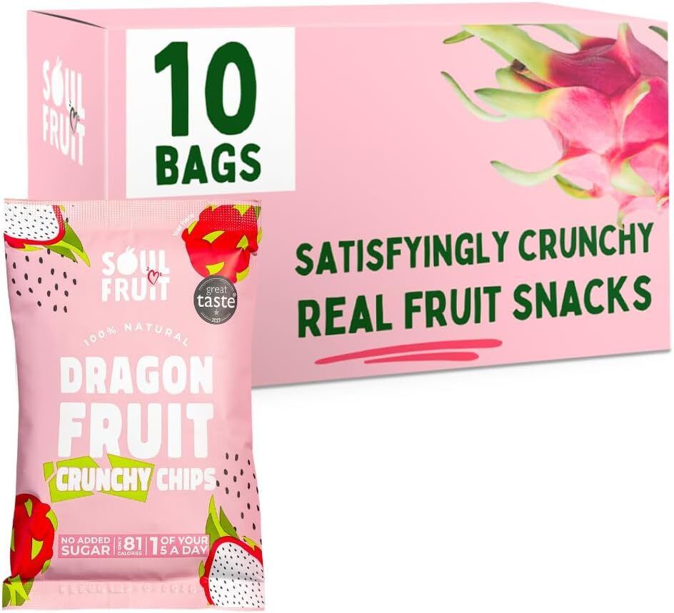 Soul Fruit - Dragon Fruit Chips Case 10 x 20g