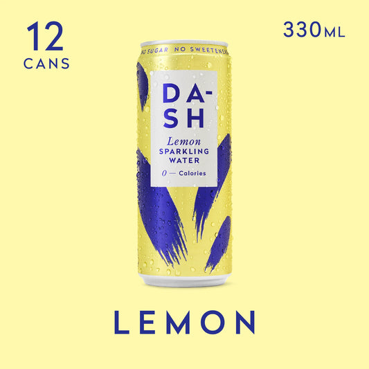 Dash Water - Lemon Sparkling Water Case 12 x 330 ml