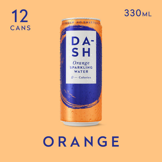 Dash Water - Orange Sparkling Water Case 12 x 330 ml