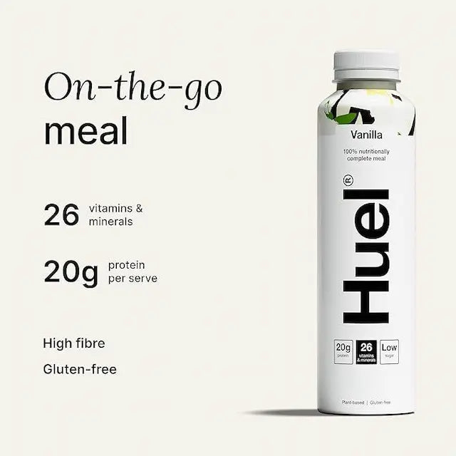 Huel White Edition RTD Meal Replacement Drink - Vanilla (500ml) X 8