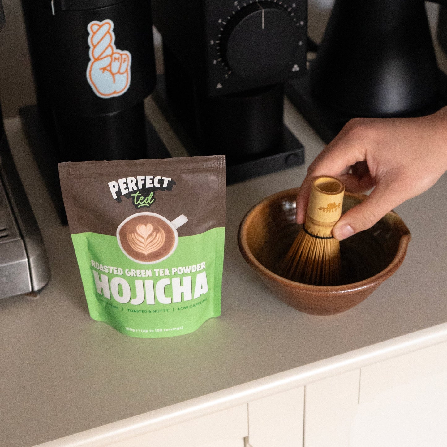 PerfectTed Hojicha Powder whisk