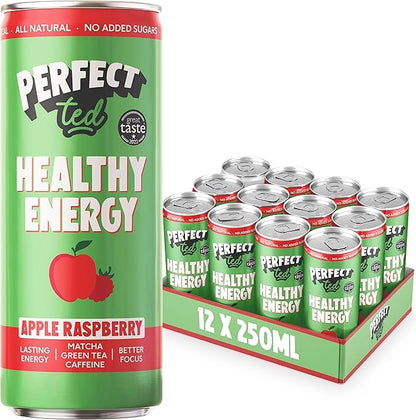 Perfect Ted Matcha Energy - Apple Raspberry Case 12 x 250ml