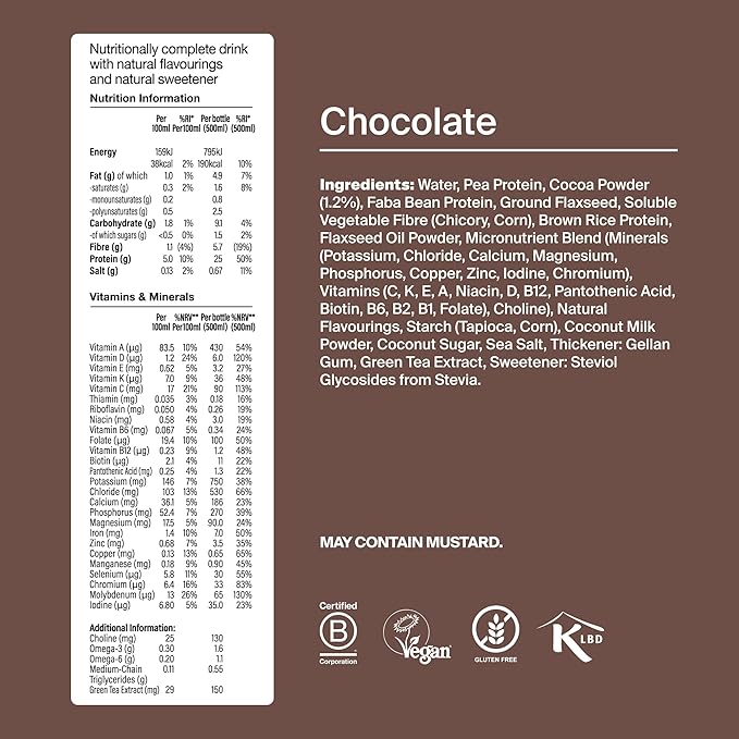 Huel - Lite RTD Meal Replacement Drink - Chocolate 500ml