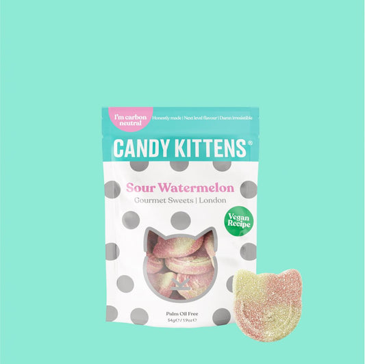 Candy Kittens - Sour Watermelon Vegan Sweets 54g