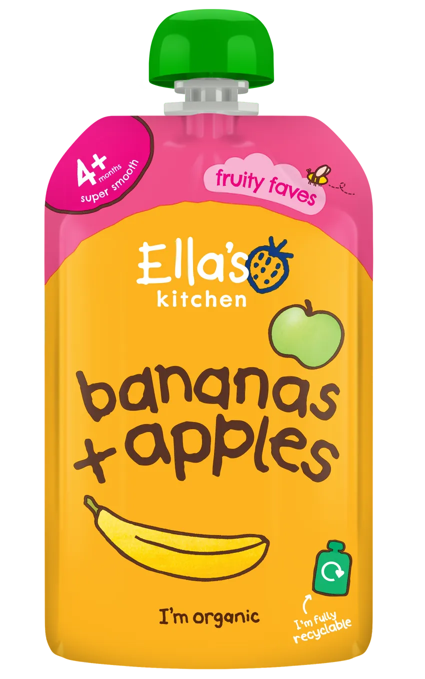 Ella's Kitchen - Bananas and Apples Puree (120g x 7)