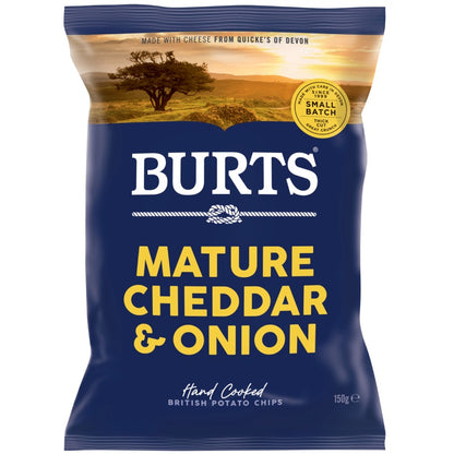 Burts - 成熟切達洋蔥手工薯片 150 克