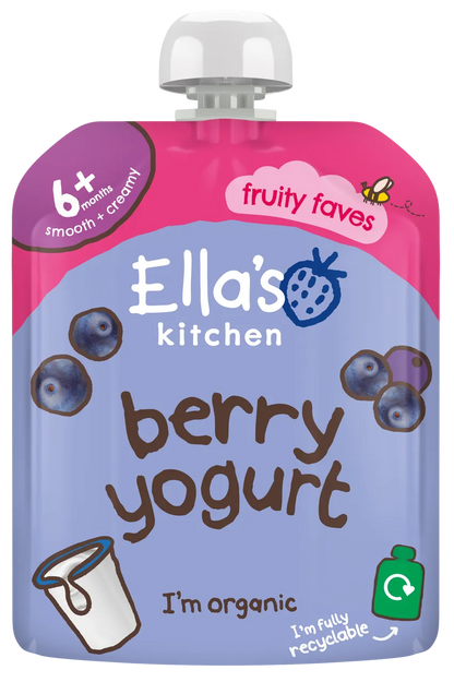 Ella's Kitchen - Berry Yummy Yoghurt Greek Style (90g x 6)