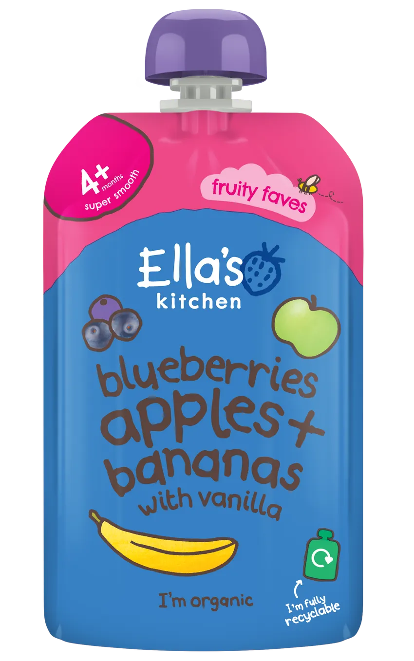 Ella's Kitchen - Blueberries, Apples, Banana and Vanilla (120g x 7)