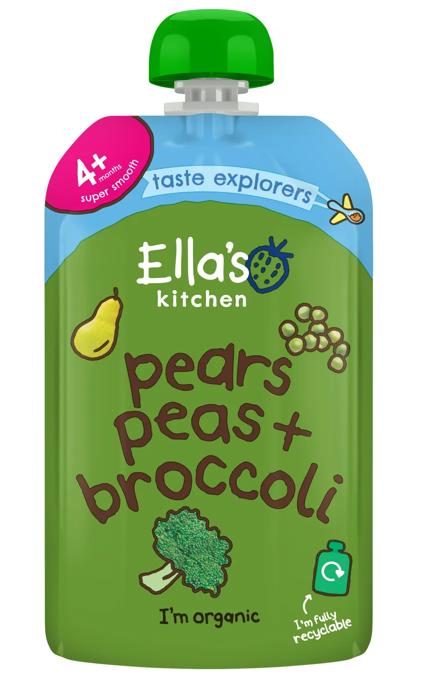 Ella's Kitchen - Pears, Peas and Broccoli (120g x 7)