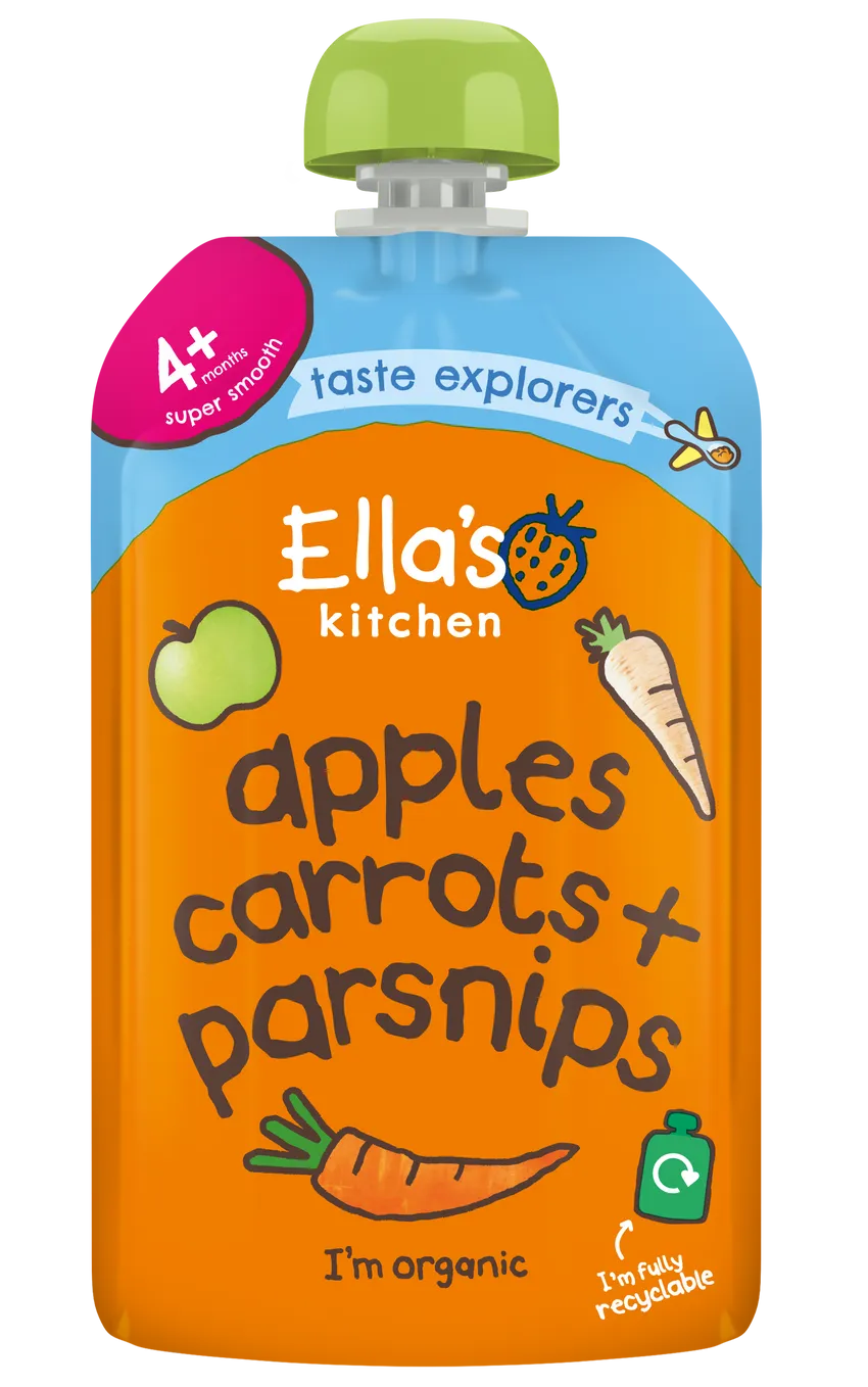 Ella's Kitchen - Apples, Carrots and Parsnips (120g x 7)