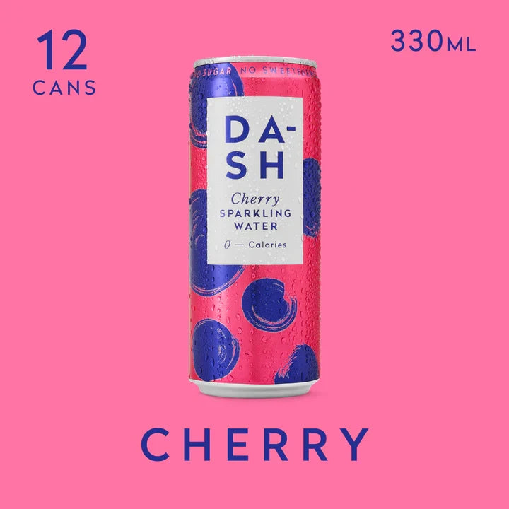 Dash Water Cherry Sparkling Water 330ml can