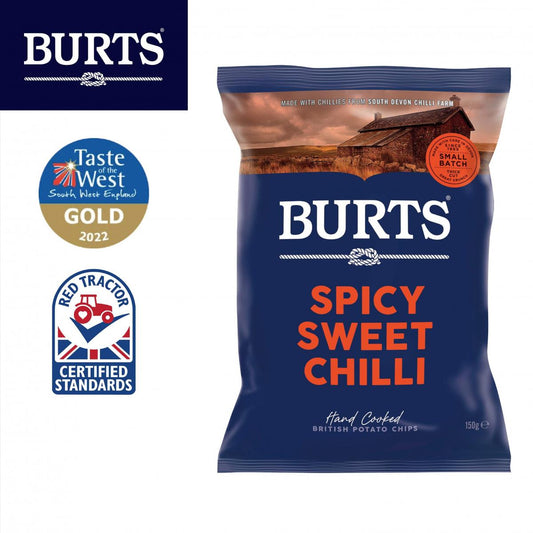 Burts - Spicy Sweet Chilli Hand-Cooked Chips 150g