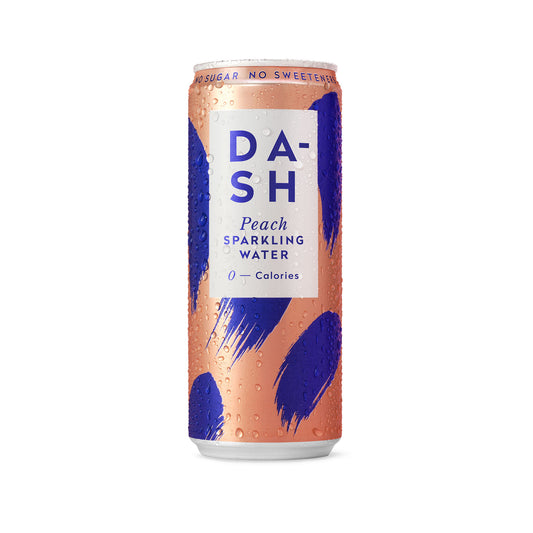Dash Water - Peach Sparkling Water Case 12 x 330 ml