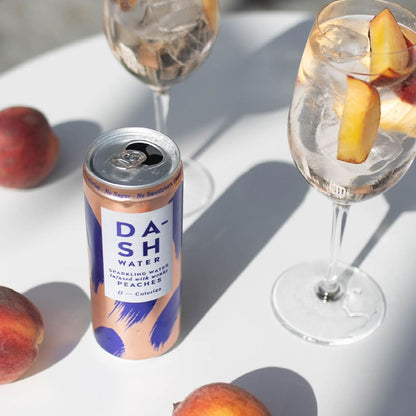 Dash Water - Peach Sparkling Water Case 12 x 330 ml