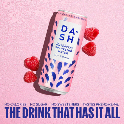 Dash Water - Raspberry Sparkling Water Case 12 x 330 ml
