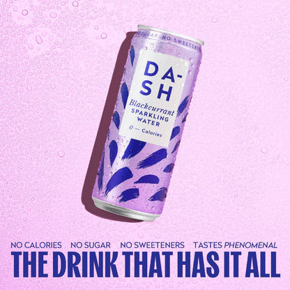 Dash Water - Blackcurrant Sparkling Water Case 12 x 330 ml