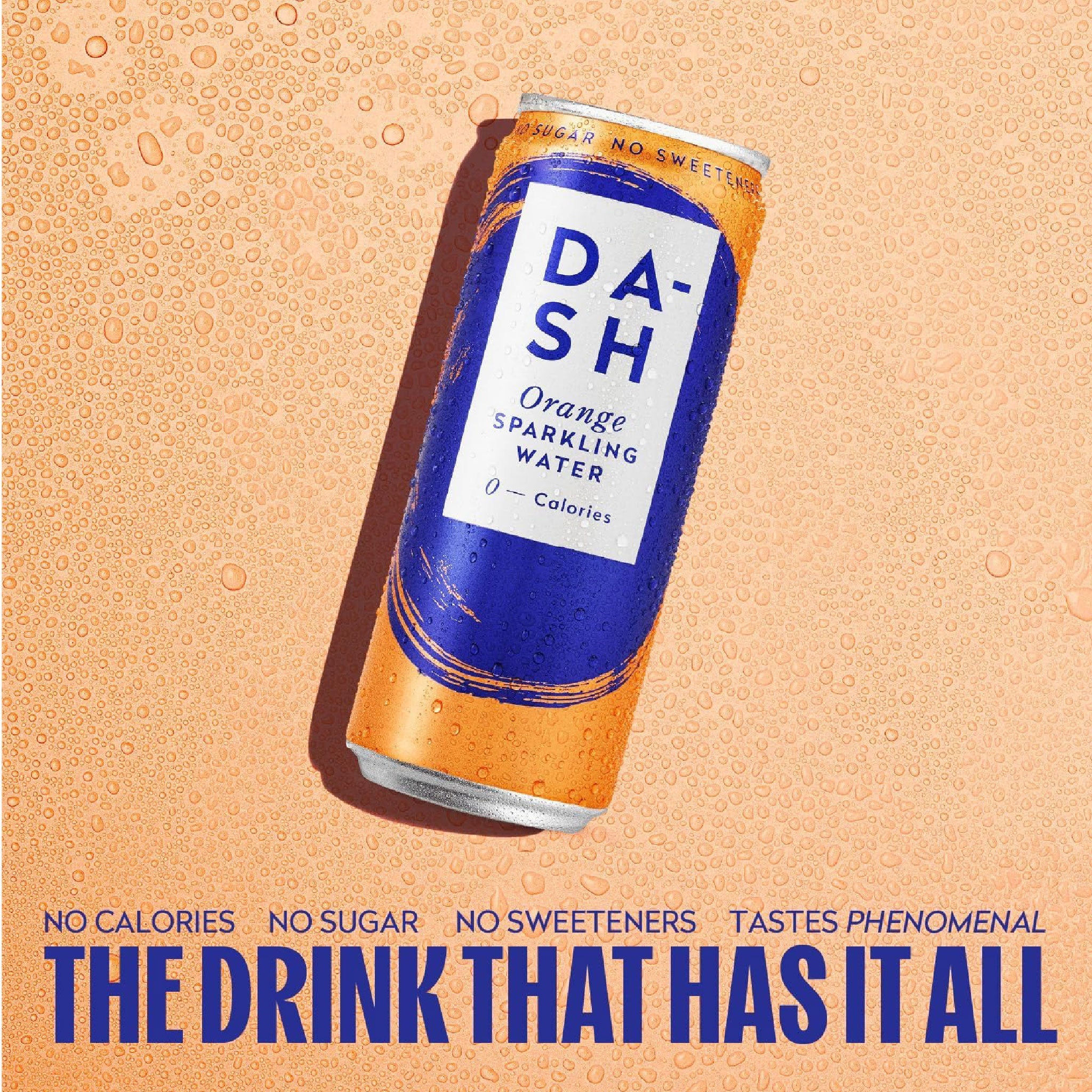 Dash Water Orange Sparkling Water 330ml can
