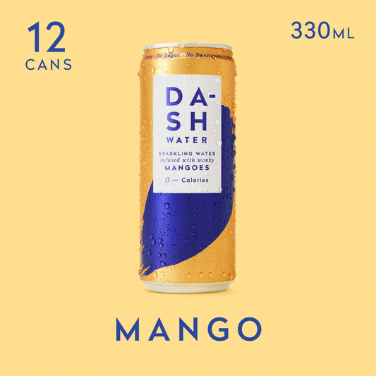 Dash Water - Mango Sparkling Water Case 12 x 330 ml