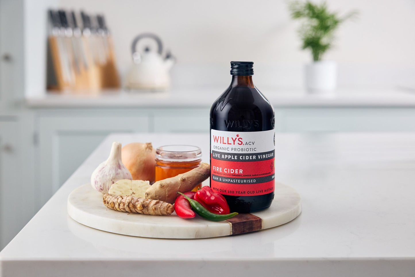 WILLY'S - Organic Live Fire Apple Cider Vinegar 500ml