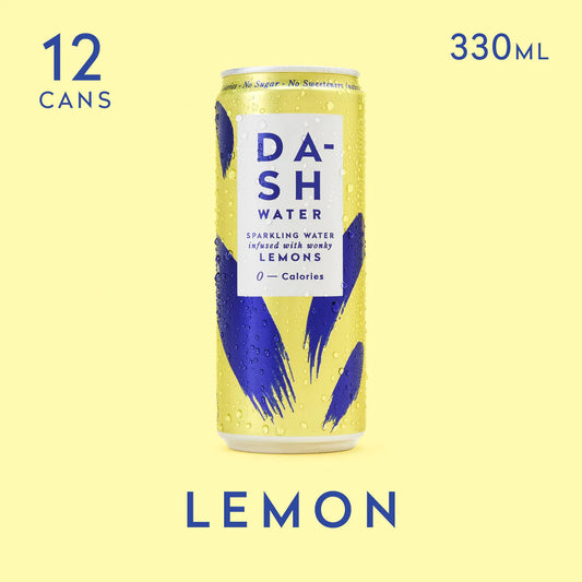 Dash Water - Lemon Sparkling Water Case 12 x 330 ml