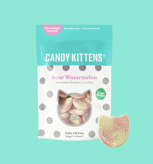 Candy Kittens - Sour Watermelon Vegan Sweets 140g