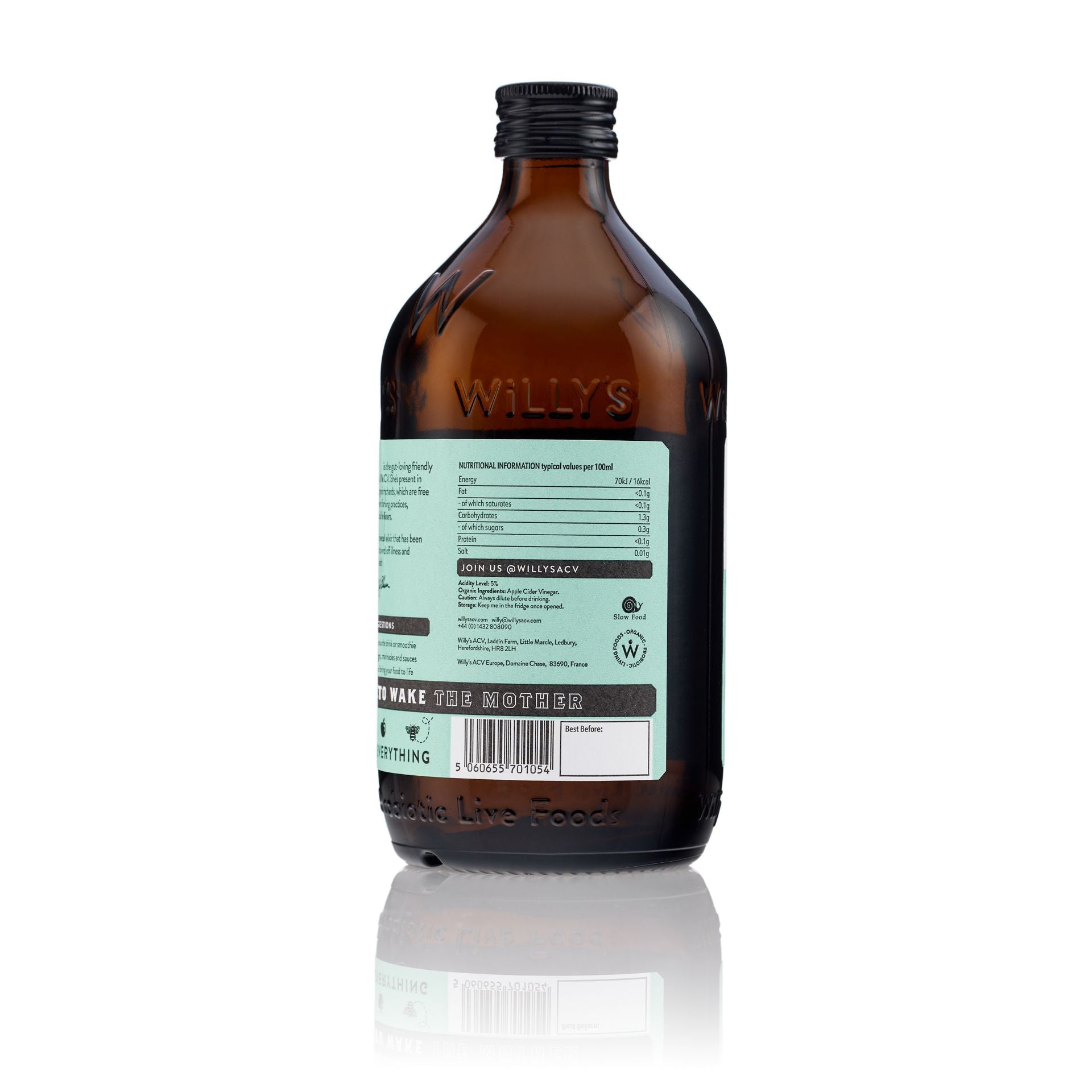 Willy's - Organic Live Apple Cider Vinegar (With Live Mother) 500ml