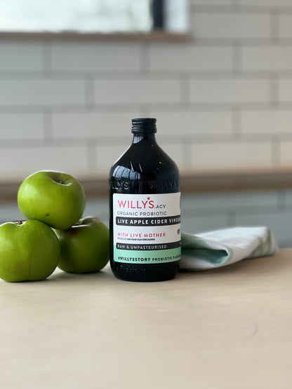 WILLY'S - Organic Live Apple Cider Vinegar (With Live Mother) 500ml
