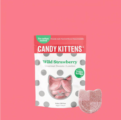 Candy Kittens - Wild Strawberry Vegan Sweets 54g