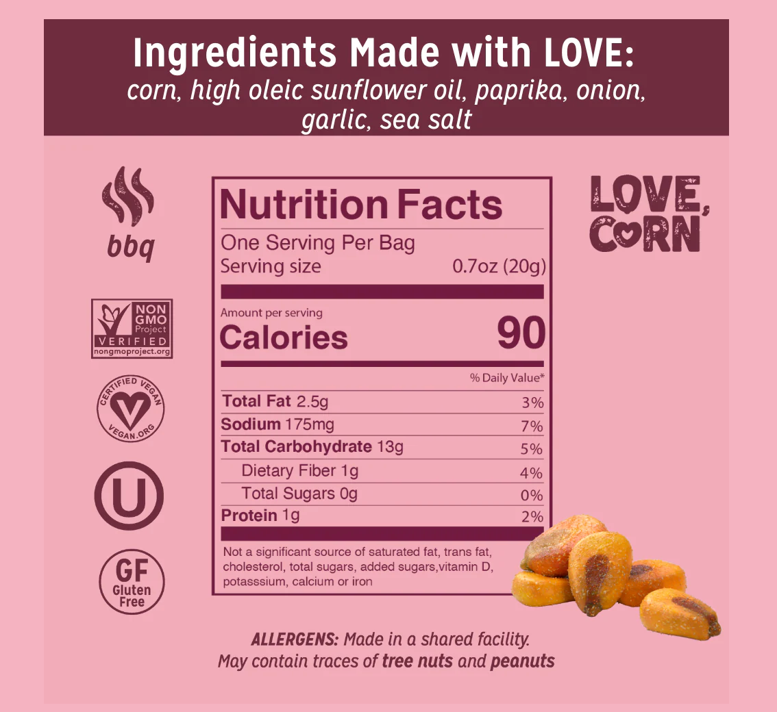 Premium Crunchy Corn - Smoked BBQ 20g