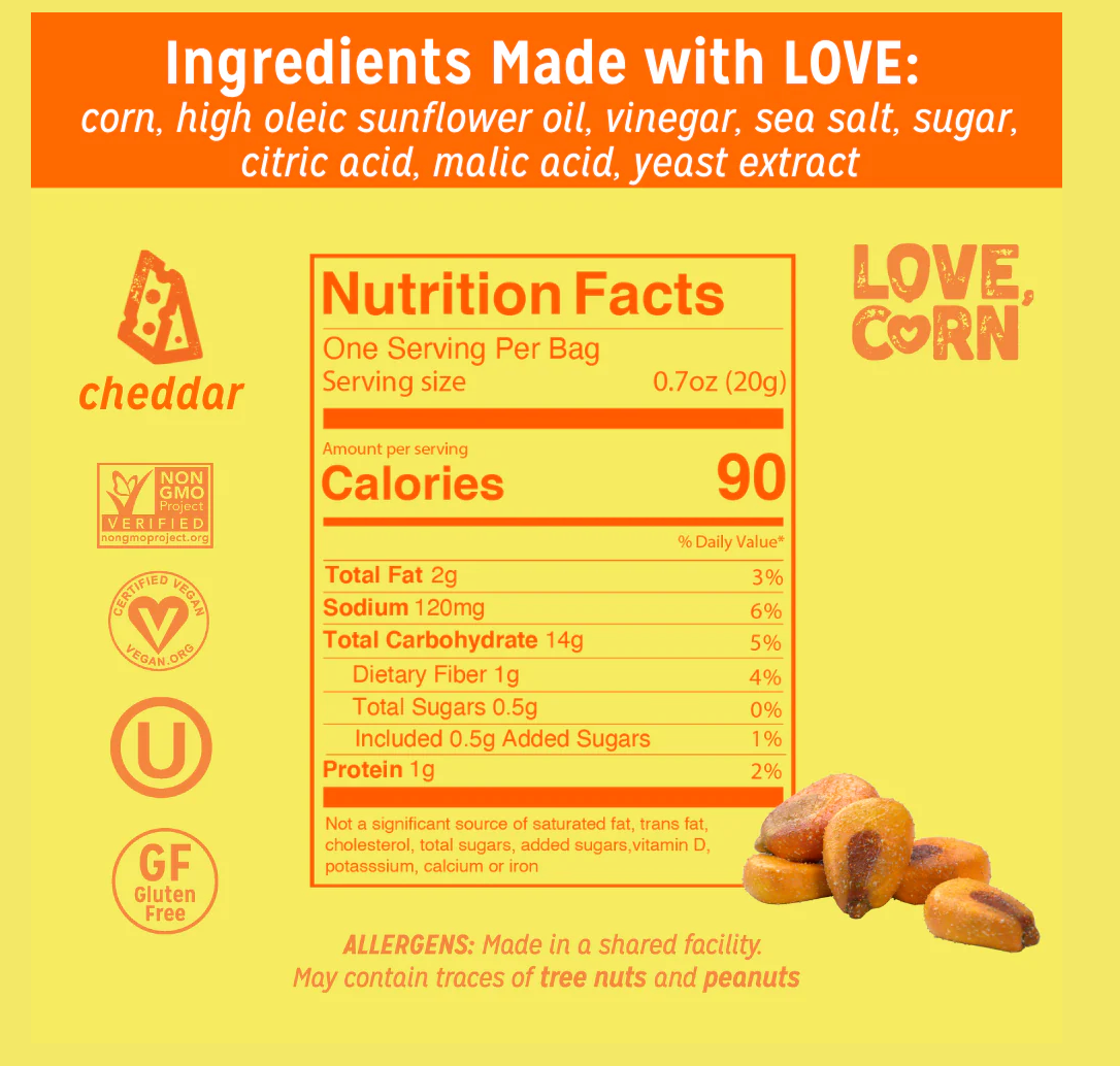 Premium Crunchy Corn - Cheese & Onion 45g