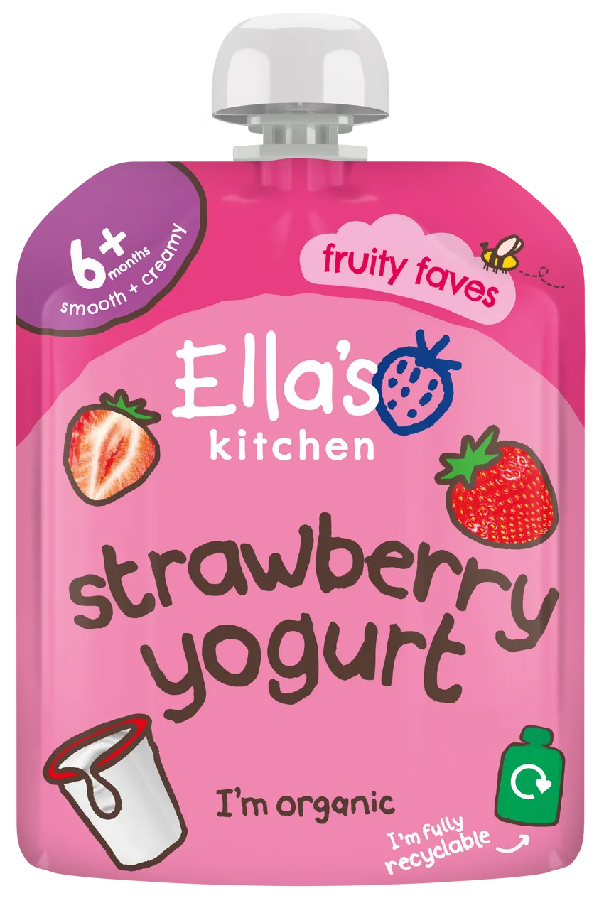 Ella's Kitchen - Strawberry Yummy Yoghurt Greek Style (90g x 6)