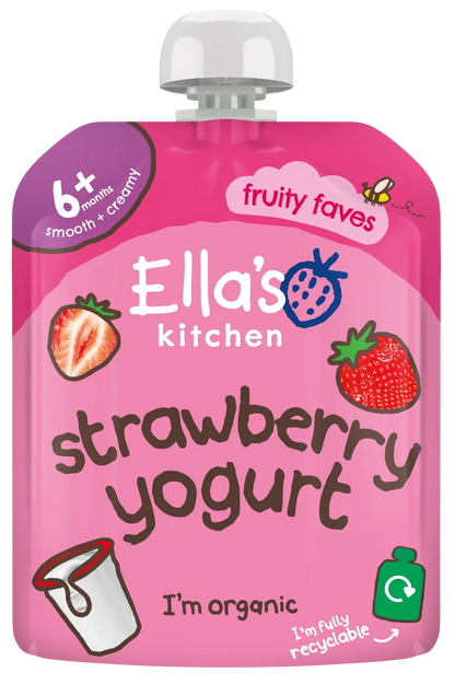 Ella's Kitchen - Strawberry Yummy Yoghurt Greek Style (90g x 6)