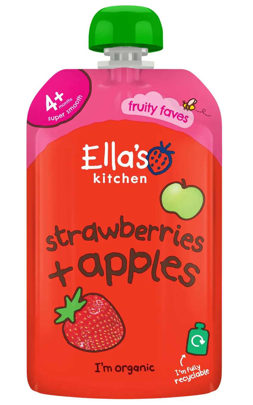 Ella's Kitchen - Strawberries and Apples Puree (120g x 7)