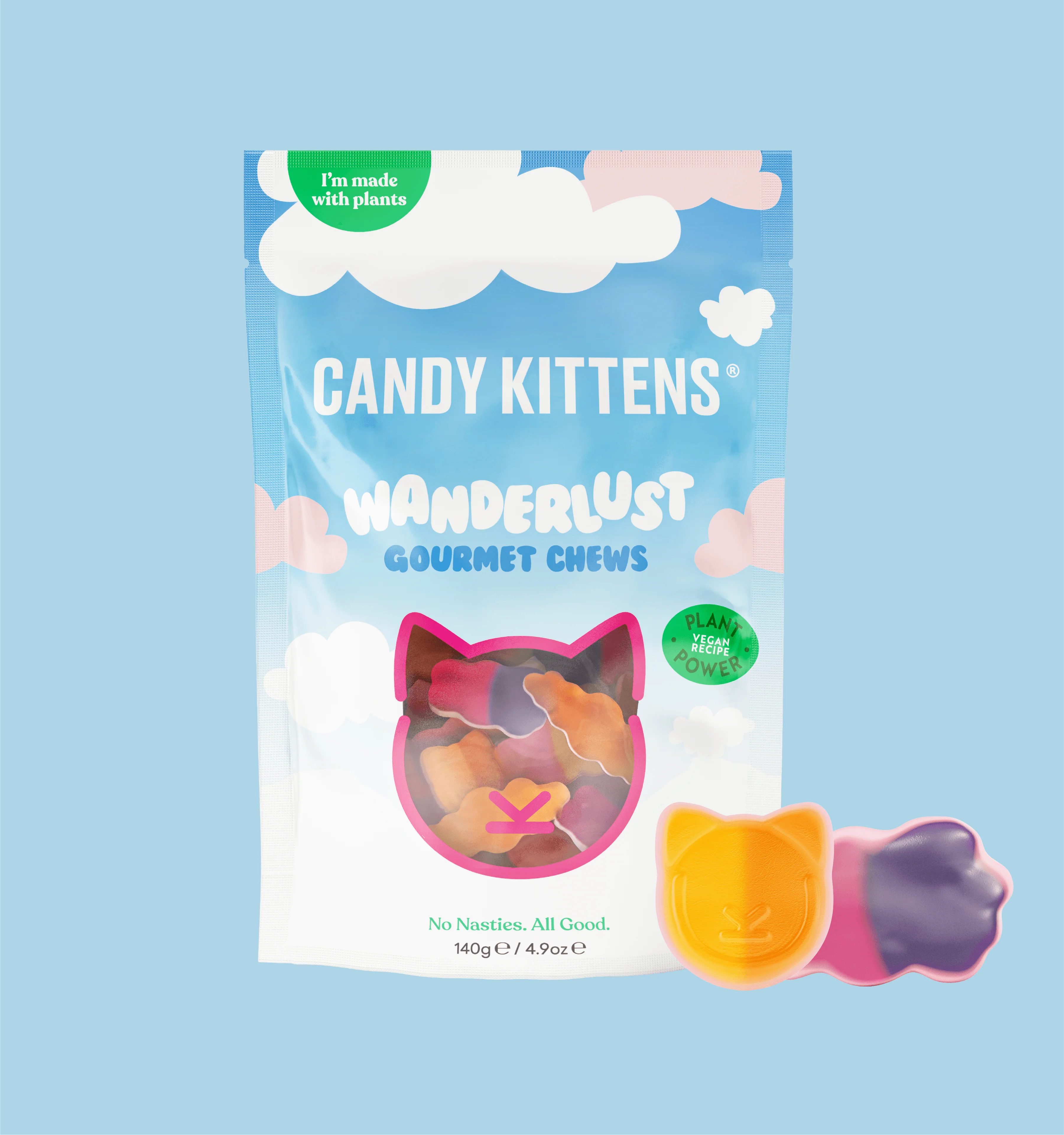 Candy Kittens - Wanderrlust Vegan Sweets 140g