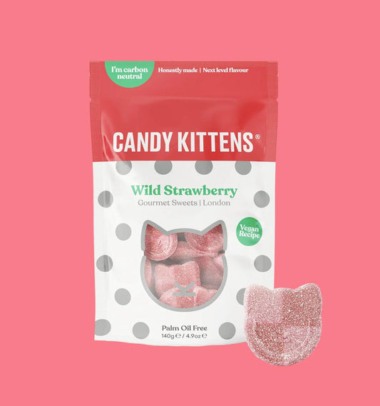 Candy Kittens - Wild Strawberry Vegan Sweets 140g