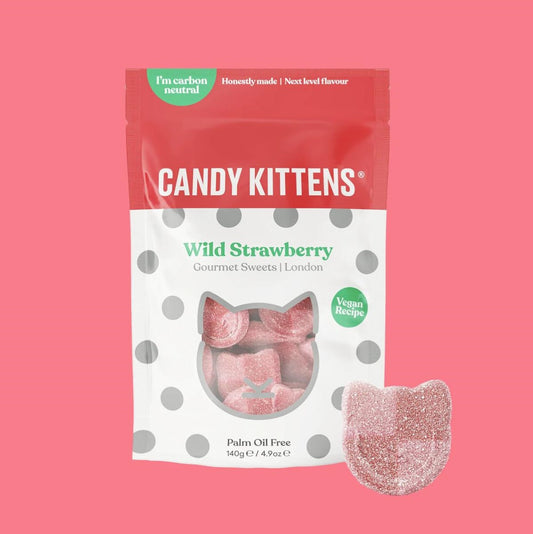 Candy Kittens - Wild Strawberry Vegan Sweets 140g