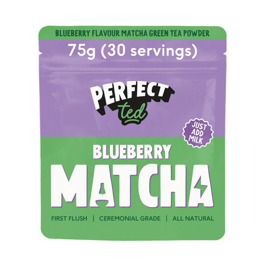 PerfectTed Blueberry Matcha Powder pouch