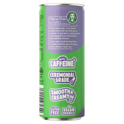 PerfectTed Blueberry Oat Matcha Latte serve